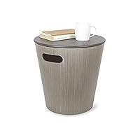 umbra WOODROW 収納スツール 持ち手付き 椅子 収納 整理整頓 木製 Amazon｜umbra WOODROW 収納スツール ホワイト/ナチュラル 持ち